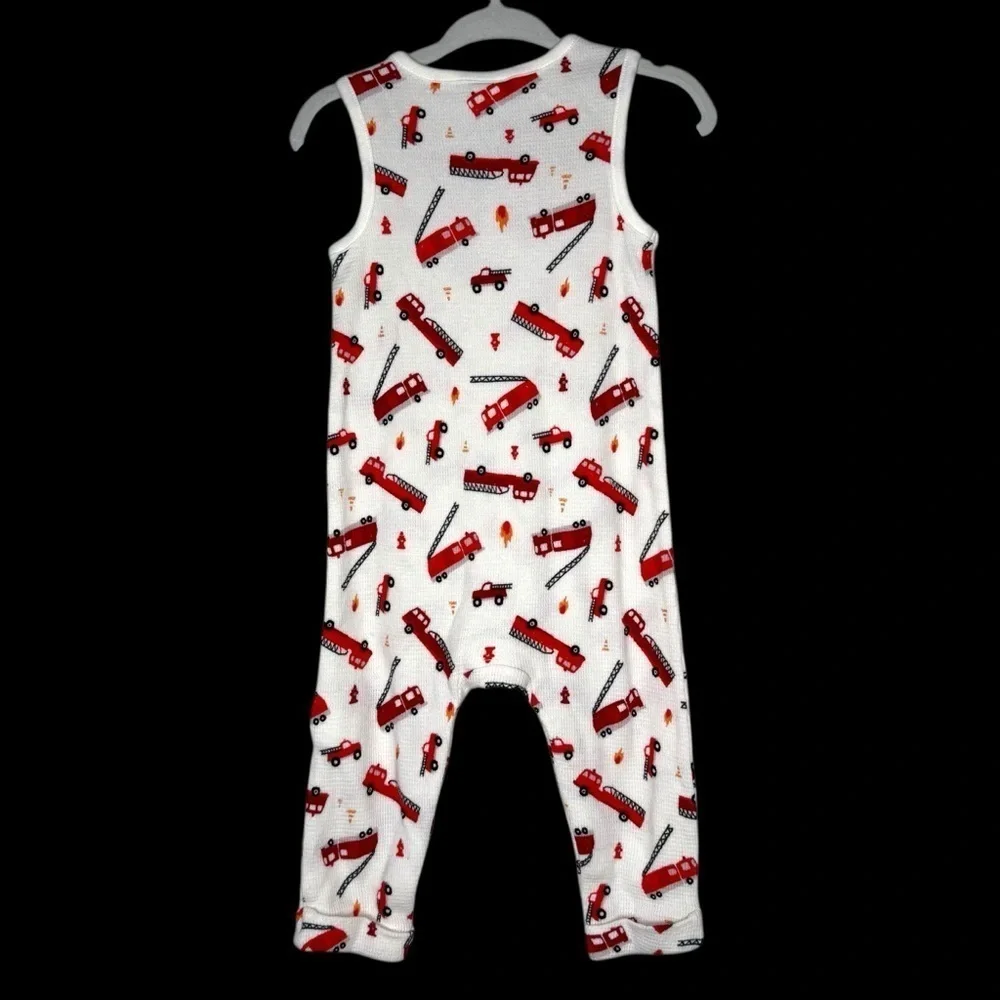 Old Navy Unisex Sleeveless Thermal-Knit Henley One Piece Jumpsuit Baby